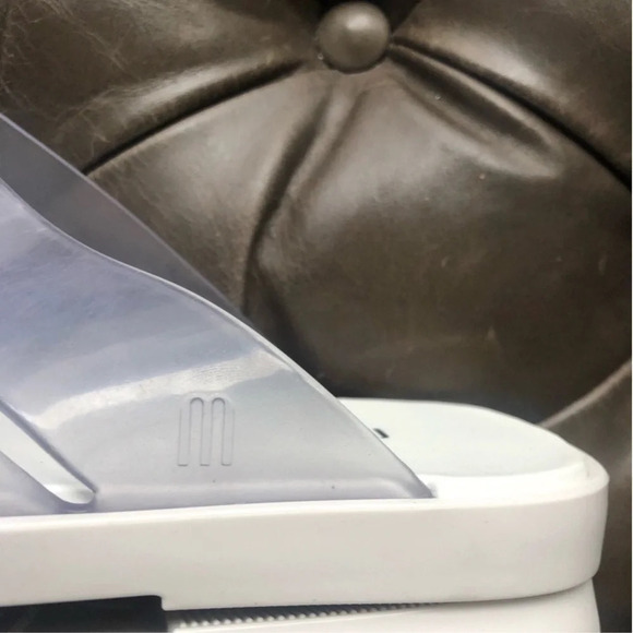 New Melissa White Clear Breeze Strappy flip flop slide on Sandal scented - Picture 10 of 12